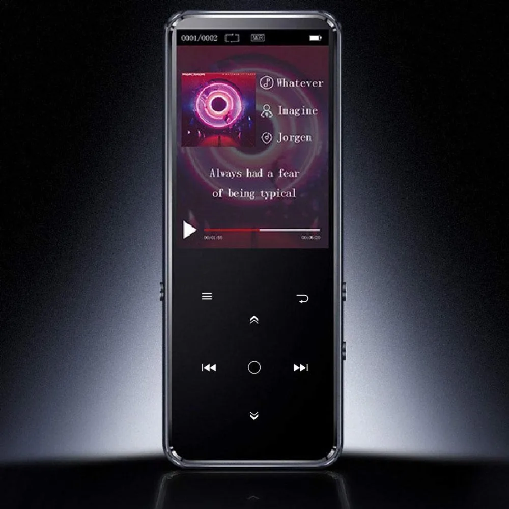 MP4 плеер с Bluetooth4.0 сенсорная кнопка Встроенный динамик 16 г без потерь Музыкальный видеоплеер с 2,4 дюймов TFT Экран поддерживает FM