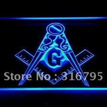 710 масонских масон, вольный каменщик эмблема светодиодный неоновые световые знаки с включения/выключения 20+ Цвета 5 размеров на выбор