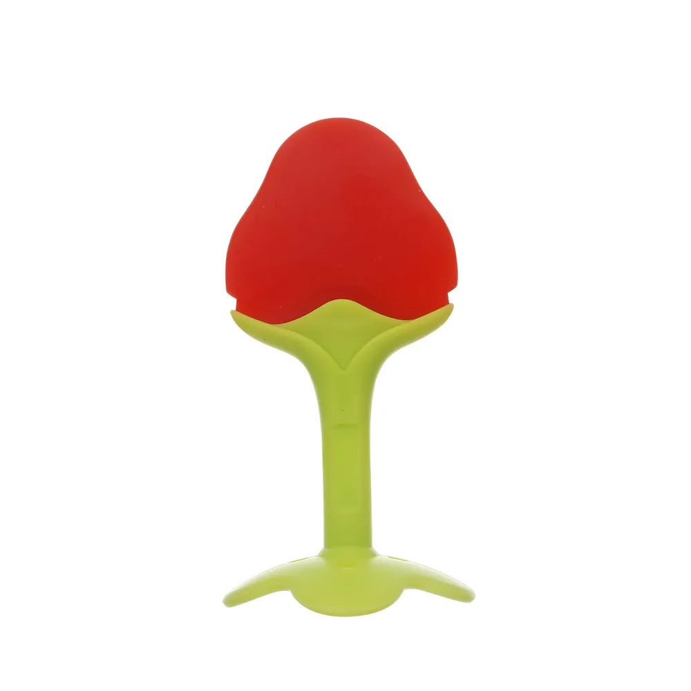 VICIVIYA, 1 шт., детский прорезыватель, милая фруктовая растительная форма, безопасный силиконовый Прорезыватель для зубов, уход за зубами, жевательные игрушки для обучения - Цвет: as picture