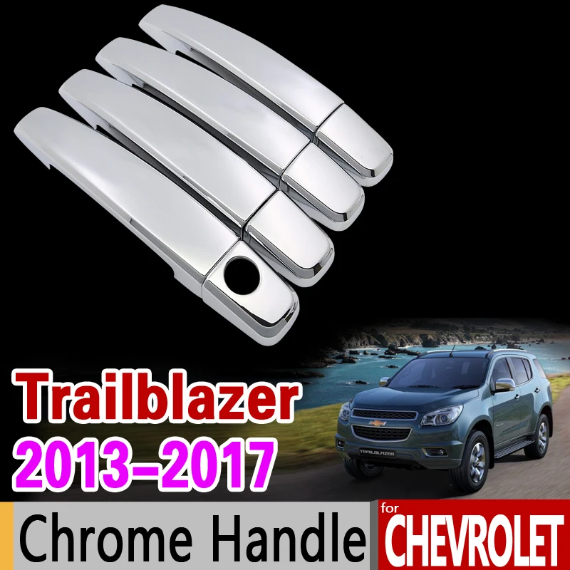 

for Chevrolet Trailblazer 2013-2017 SUV Chrome Handle Cover Trim Set Holden Corolado 7 2014 2015 Car Accessories Car Styling