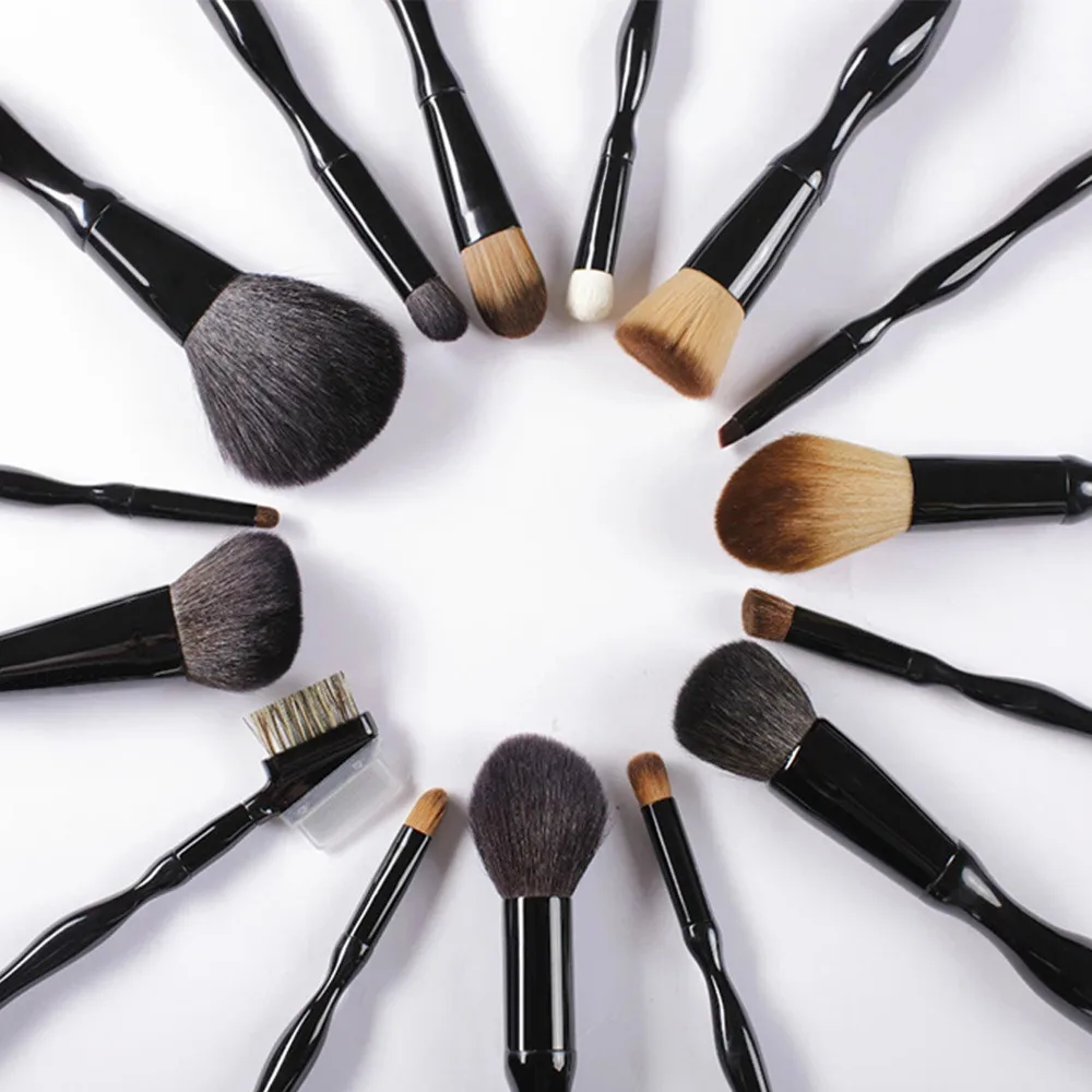 New 15pcs Professional Makeup Brushes Set Tools Make-up Toiletry Kit Make Up Brush Set Case Cosmetic Foundation Brush (18)