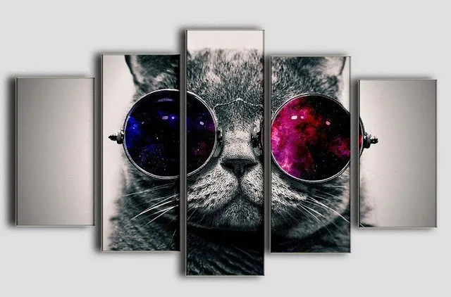 5-Pieces-set-Rushed-Cats-Lovely-Animal-Logol-Painting-On-Canvas-Modern-Home-Pictures-Prints-Living.jpg_640x640