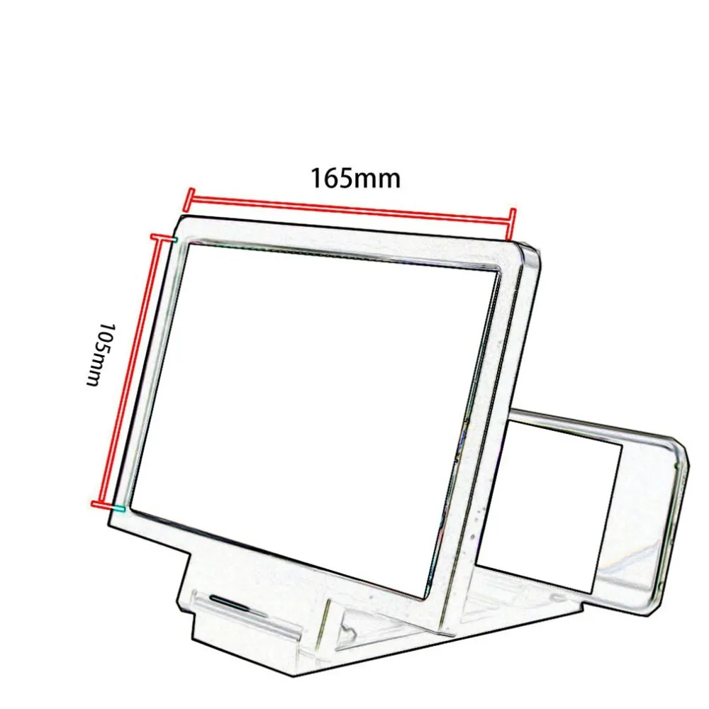 Портативный мобильный телефон 3D усилитель экрана увеличительное стекло держатель телефона HD Подставка для видео велосипедный держатель Автомобильный держатель