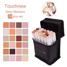24 цвета маркеры товары для рукоделия маркеры, спиртовой кожи цветной маркер двойной эскиз двуглавый на спиртовой основе манга тон кожи Художественный набор