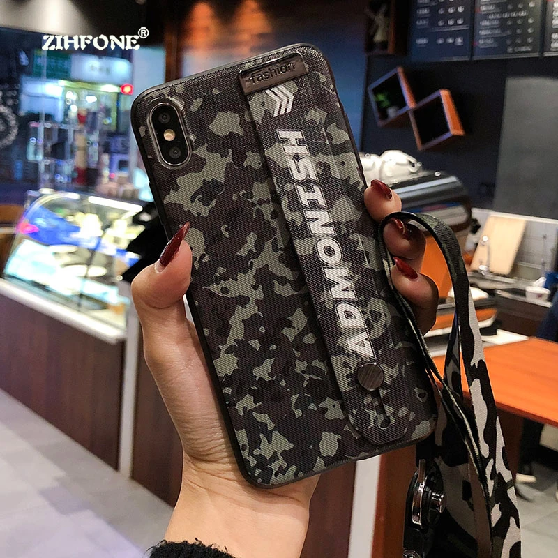 

Fundas Camouflage Pattern Camo Xiaomi Mi 8 Mi8 Lite Luxury Cases for Wristband Military Army Green Xiaomi Mi8 SE Cute Cases Capa