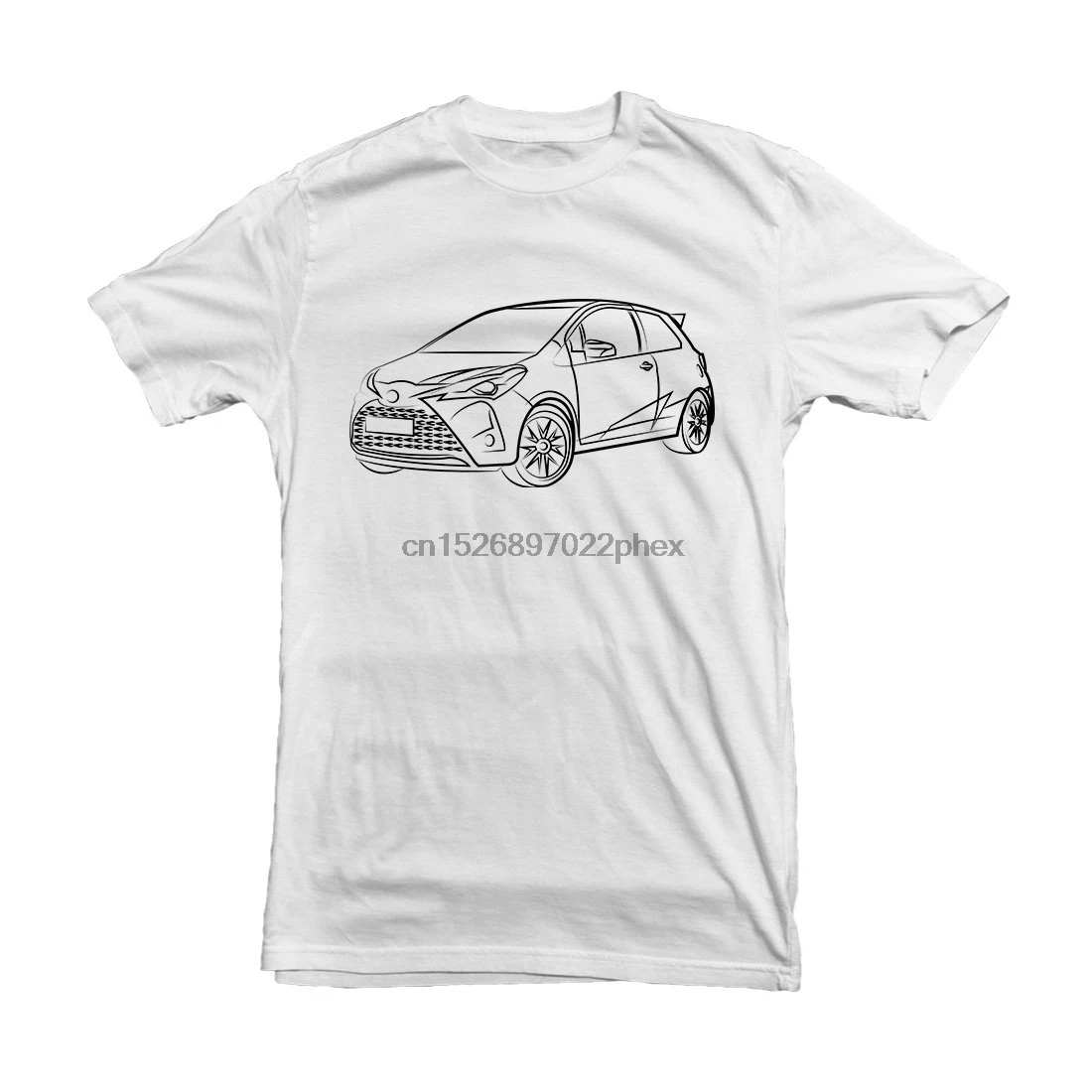 

Toyota Yaaris GRMN 2018 Car Outline Tshirt for Toyota Owners Drivers - HD print and high quality Tee for gift - MUF-12510