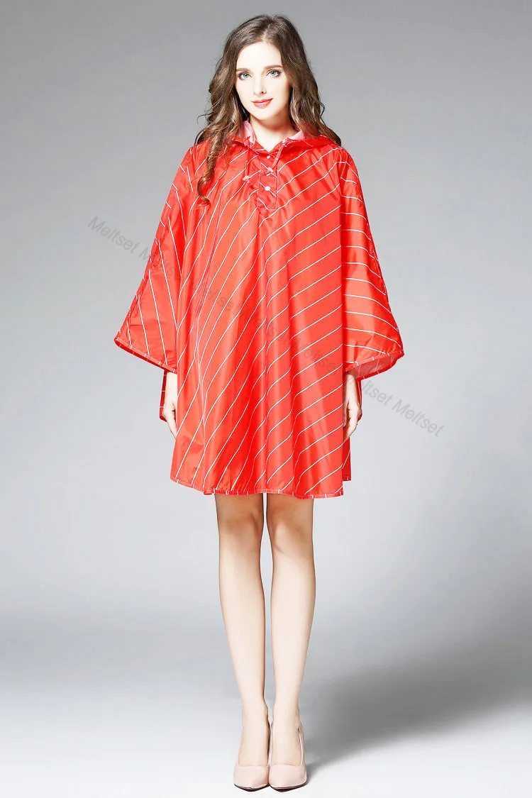 red raincoat