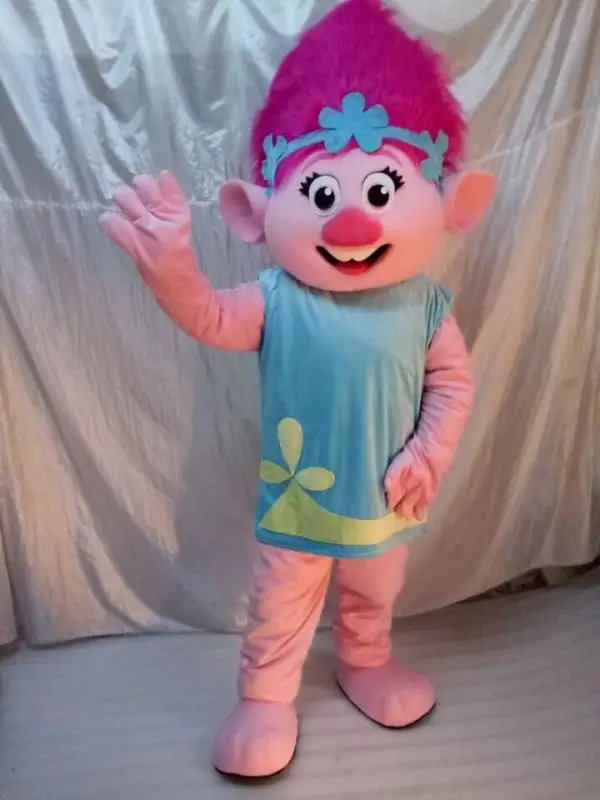 Cartoon Trolls Cosplay Mascot Costume