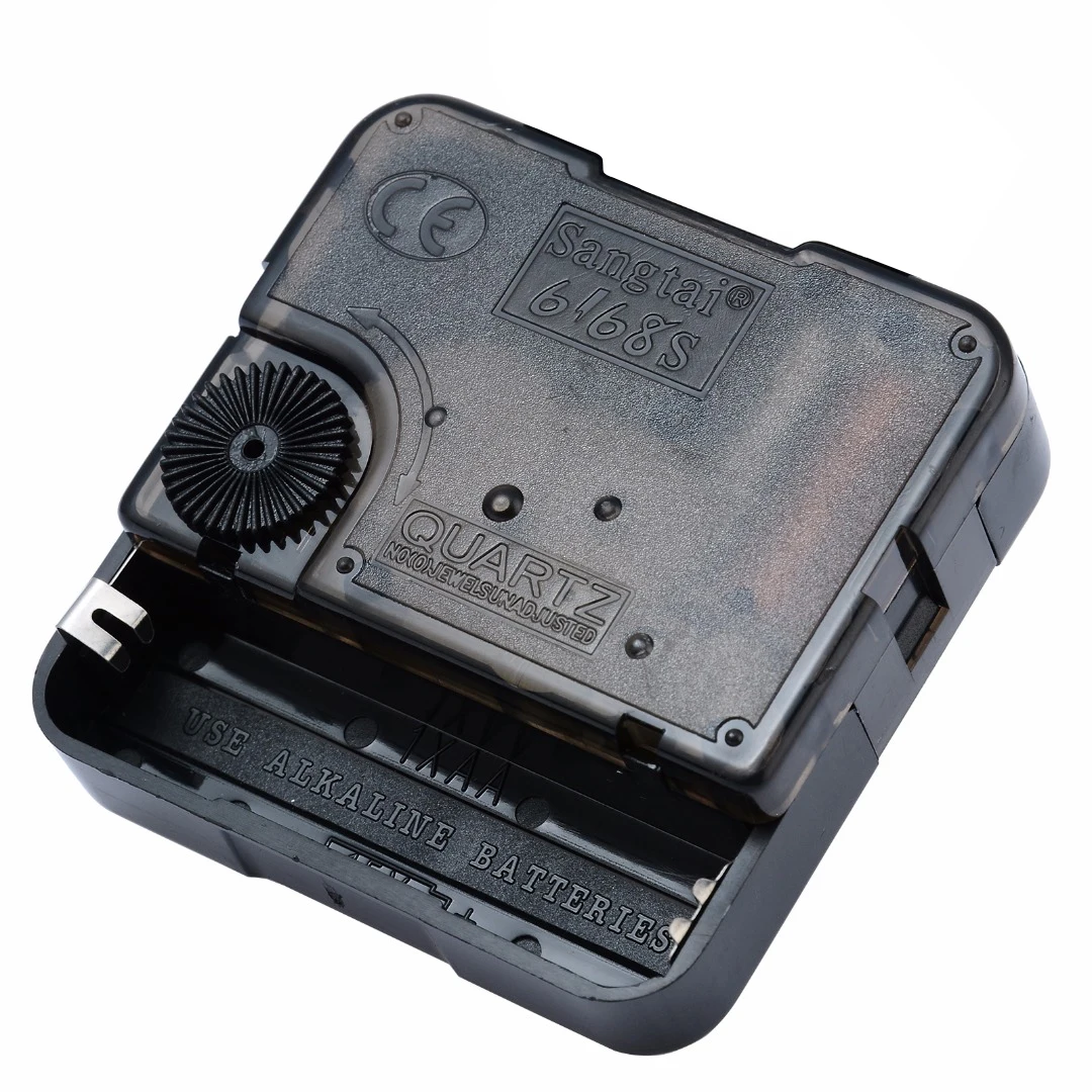 1pc Durable Mini Short Black Hands Quartz Clock Movement Mechanism Parts Kit + DIY Repair Tool