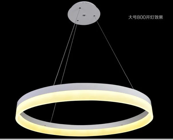 Contemporary and contracted restaurant LED round droplight, high-end atmosphere creative acrylic chandelier