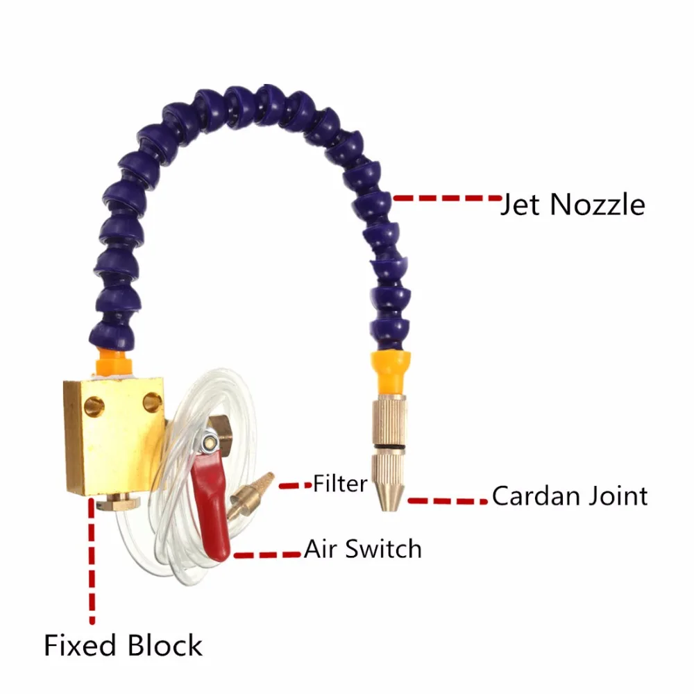 Гравировальный станок охлаждающий распылитель туман охлаждающей жидкости смазочный распылитель для токарного станка с ЧПУ Фрезерный сверлильный станок