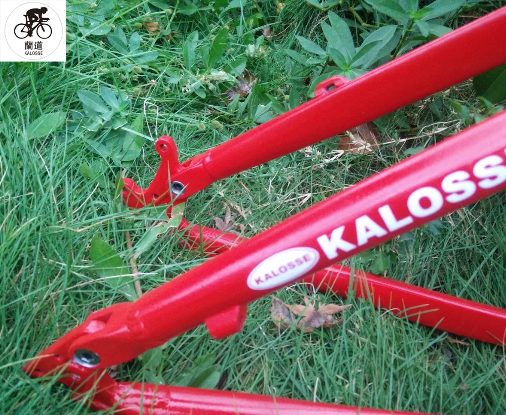 Cheap Kaloss DIY  colors    bicycle parts  mountain  bike frame  17 inch ,  26 inch  folding MTB  frame 11