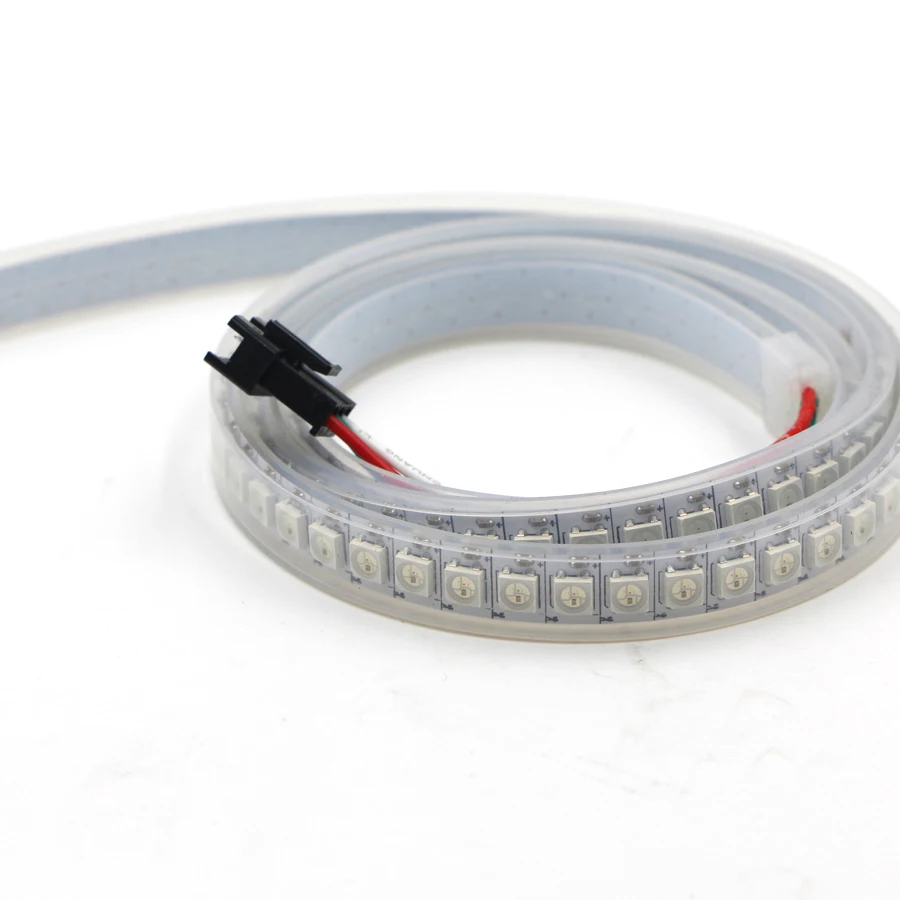 DC5V WS2812B WS2812 светодиодные полосы пикселей 30/60/144 светодиодов/m Smart led пиксель Лента