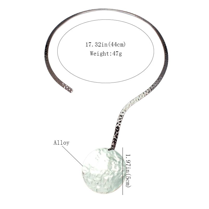 MANILAI тренд крученое металлическое ожерелье из сплава колье ожерелье Макси ювелирные изделия панк металлический чокер нагрудный воротник массивные ожерелья для женщин аксессуары