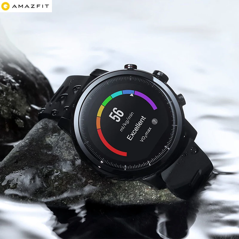  Multi-language Huami Amazfit Stratos Smart Sports Watch GPS GPS Firstbeat 5ATM Waterproof Heart Rat
