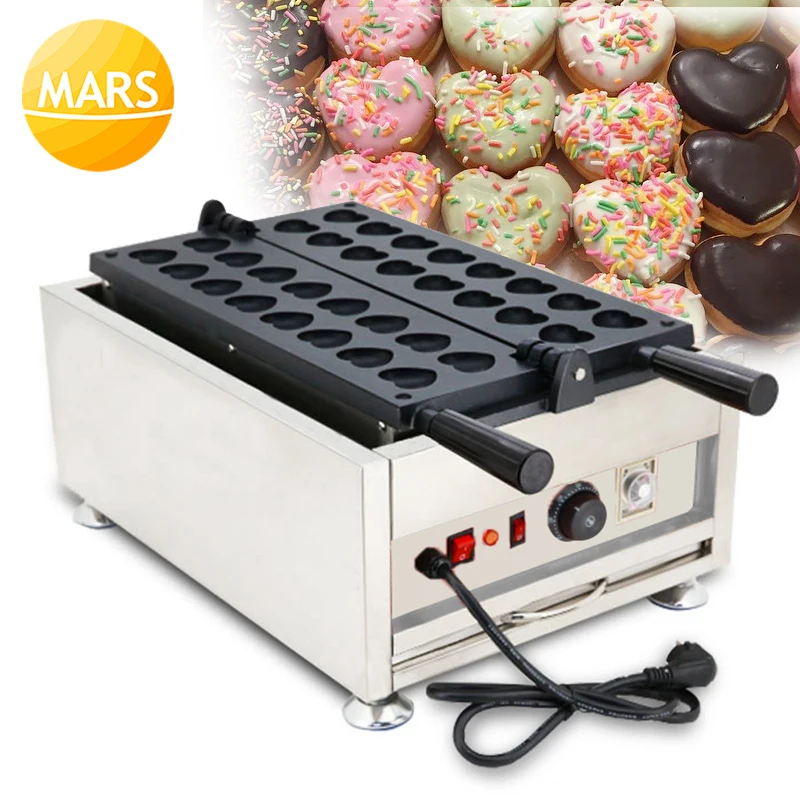 

Commercial Home Use Heart Shaped Waffle Maker Machine Iron Baker Equipment 16pcs Small Waffle Pan Cooker Griller
