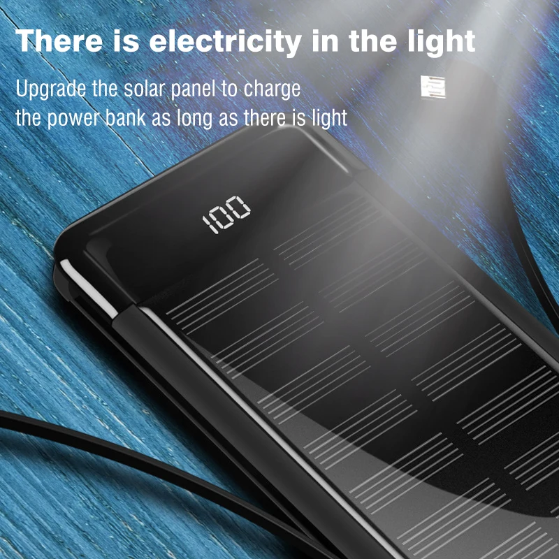 Travelcool 8000 mAh Солнечное Мощность Bank ультратонкий набор солнечных батарей Мини банк