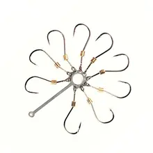 9 рыболовных крючков для ловли карпа, взрывные крючки для ловли карпа с колючими застежками, рыболовные крючки для ловли карпа, рыболовные крючки с колючими дисками