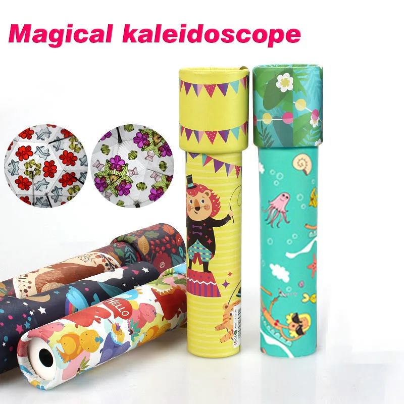 New Children Classic Toy Kaleidoscope Rotatable Top Toddler Sensory Toys Kids Gift