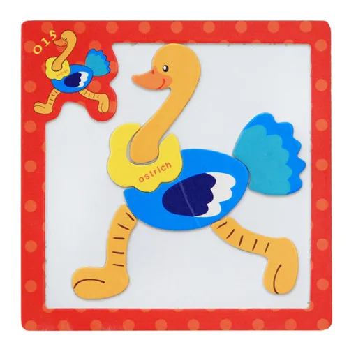 24Styles 3D Magnetic Puzzle Jigsaw Wooden Toys 15*15CM Cartoon Animals Traffic Puzzles Tangram Kids Educational Toy for Children 13