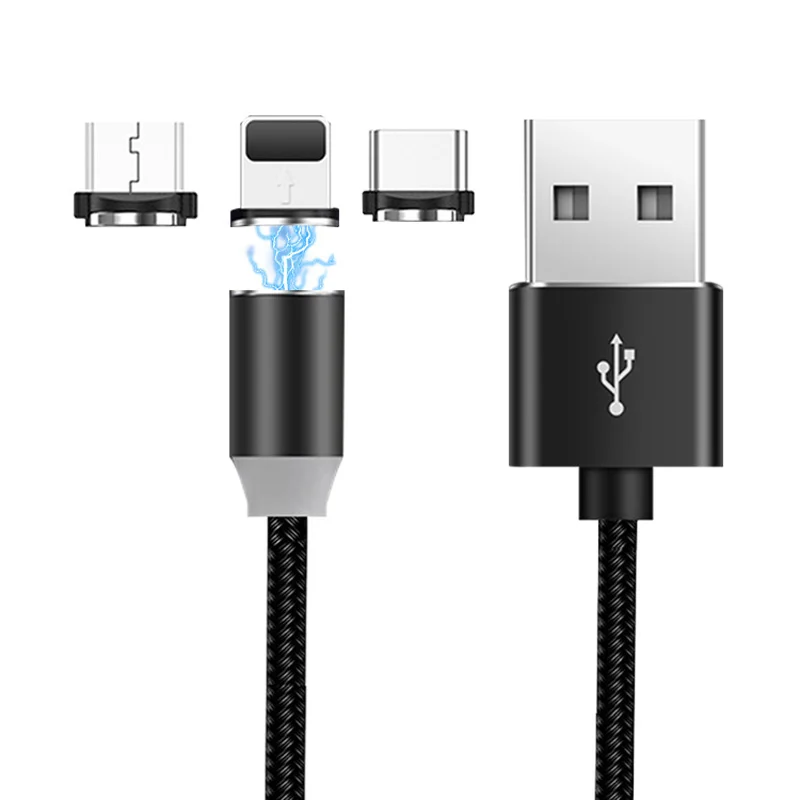 Sovawin 1 м Магнитный Micro USB кабель зарядное устройство для мобильного телефона 2A type c Android Быстрая зарядка для Iphone 7 6s для samsung для Xiaomi