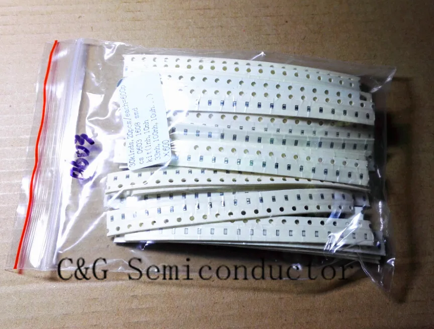 30 видов 10 шт./каждый = 300 шт. 0603 1608 smd чип набор многослойных индукторов (1nh 10nh 33nh 100nh