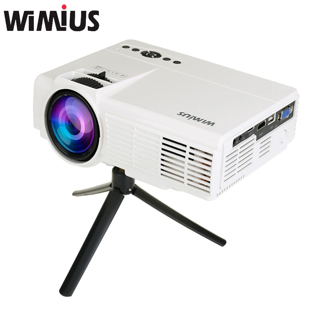Wimius LCD Projetor Full HD 1200 lumens Mini LED Proyector Home Theater
