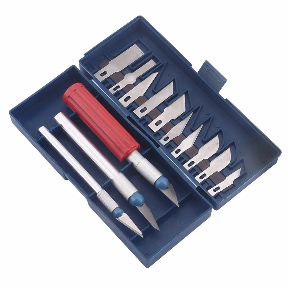 8 pcs 11 Blades for Wood Carving Tools Set Engraving Craft Sculpture