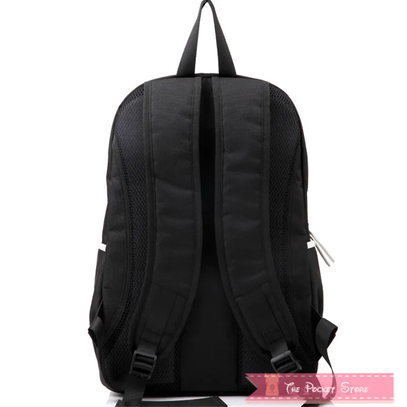 Game Dota 2 SF Nevermore Black Canvas Printing Leather Backpack Women Bags School Backpacks for Tee