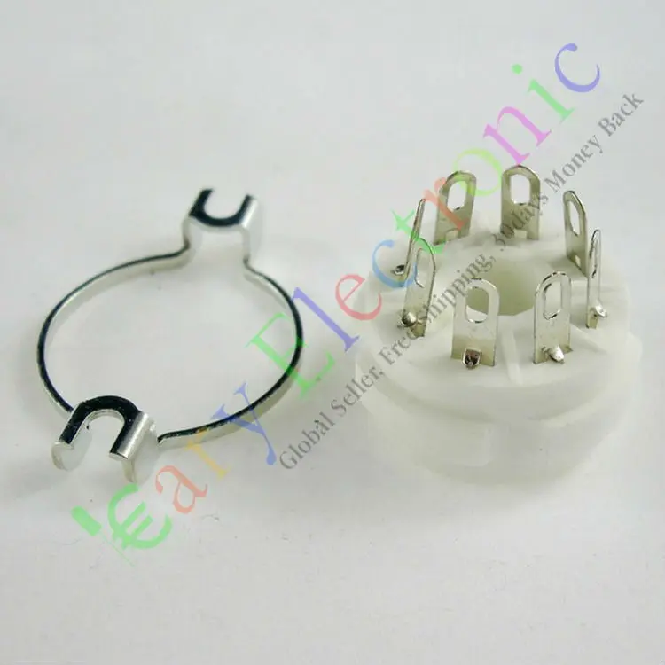 

Wholesale and retail 8pc 8pin Ceramic vacuum tube socket octal valve base fr EL34 KT88 6550 6SN7 6L6G free shipping