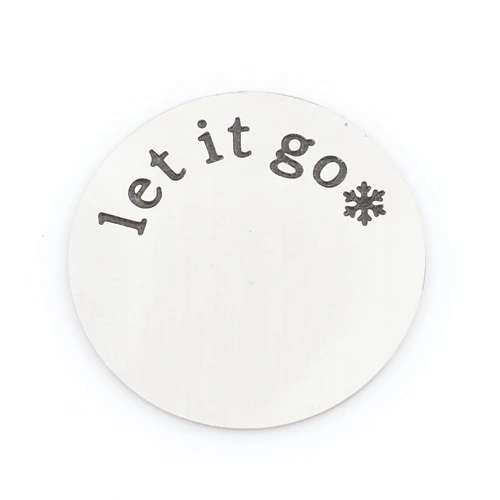 22mm 316L stainless steel floating plates let it go fit 30mm locket PL3039 | Украшения и аксессуары