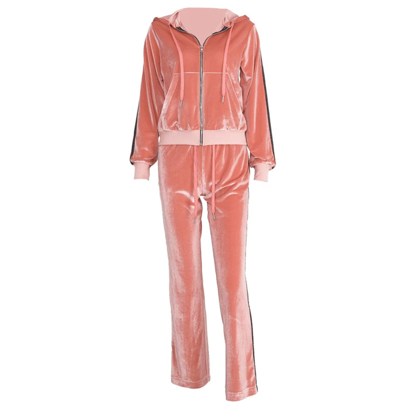Спортивный комплект для йоги, женская спортивная одежда, комплект из 2 предметов, рубашки с длинными рукавами, спортивные костюмы для бега, спортивный костюм - Цвет: Pink