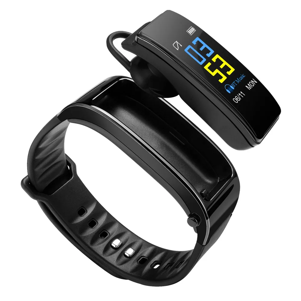 

Bluetooth Y3 PLUS Headset Call Smart Band Bracelet Heart Rate Monitor Sports Smart Watch Passometer Fitness Tracker Wristband