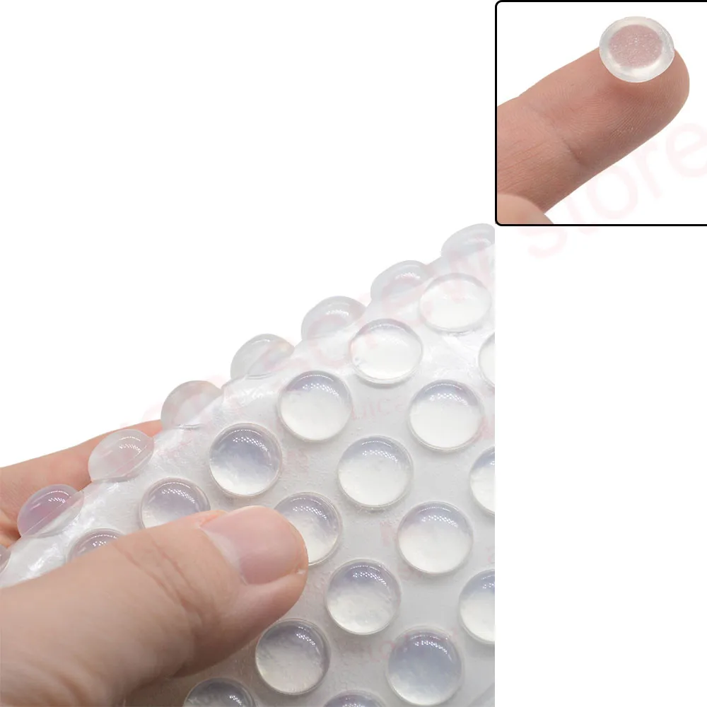 10PCS-100PCS 11mm x 5mm Door Stops Self adhesive Silicone Pads Cabinet Bumpers Rubber Damper Buffer Cushion Furniture Hardware