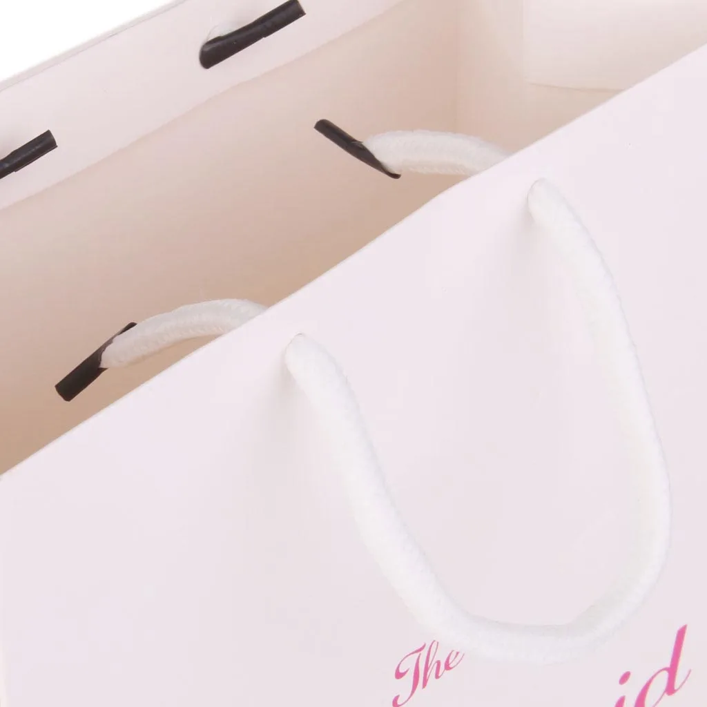 The Bridesmaid Printed Paper Favour Gift Bag with Handle for Wedding Party Printed Bridesmaid