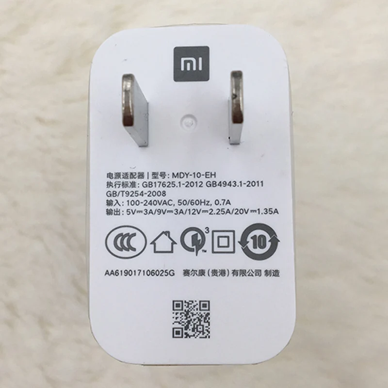 Xiaomi 27W зарядное устройство оригинальный адаптер для быстрой зарядки США USB C