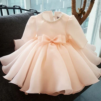 baptism dress for baby girl long sleeve