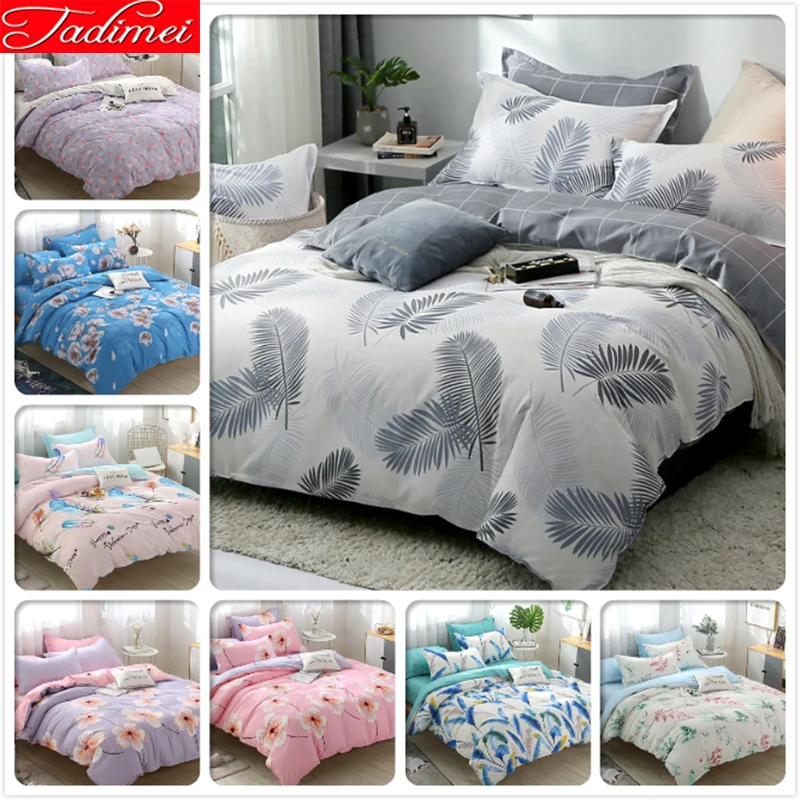 Adult Kids Child Soft Cotton Bed Linen 3/4pcs Bedding Set Quilt Comforter Duvet Cover Single Full Queen King Big Size Bedspreads | Дом и сад