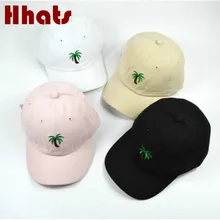 Которая в душ Повседневная унисекс Пальма папа шляпа Регулируемая хлопковая Кокосовая пальма бейсболка хип-хоп женская летняя бейсболка шляпа