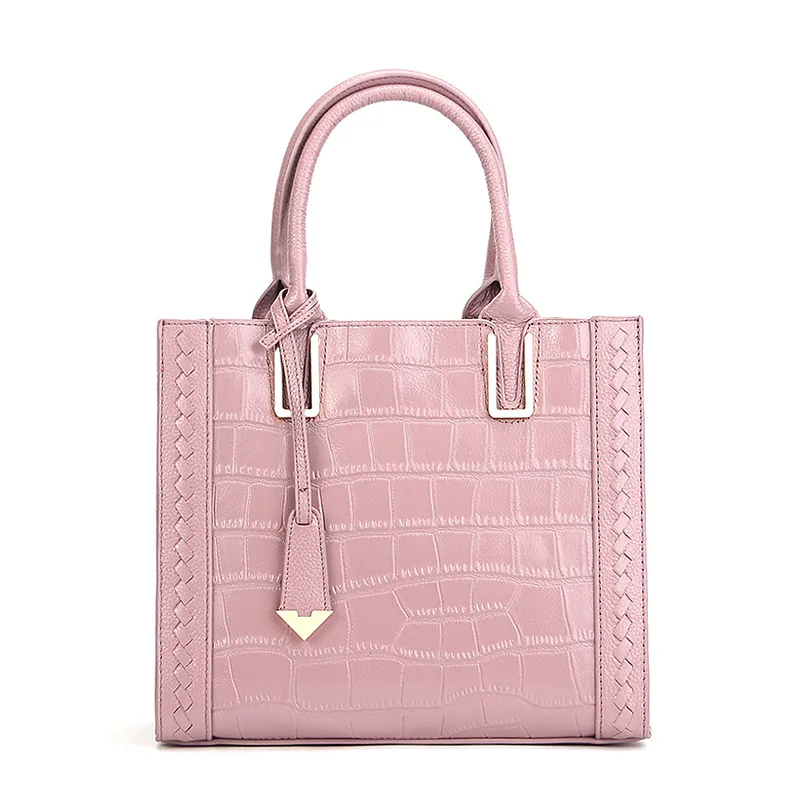 YeeSupSei женская сумка на плечо женская натуральная кожа крокодила сумка женская сумка через плечо удобная сумка-мессенджер сумка из крокодиловой кожи - Цвет: Pink