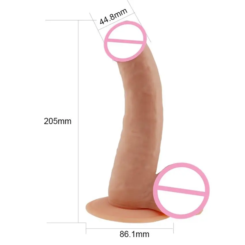 Lovetoy-20-5cm-TPE-100-Realistic-Soft-Cyber-Skin-Dildo-with-Suction-Big-Consolador-for-Lesbian
