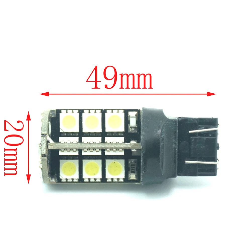 CQD-светильник 1X30 5050 SMD светодиодный T20 7440 7443 W3X16Q W21/5 W W21W тормозной светильник поворотник лампа задний фонарь Canbus без ошибок