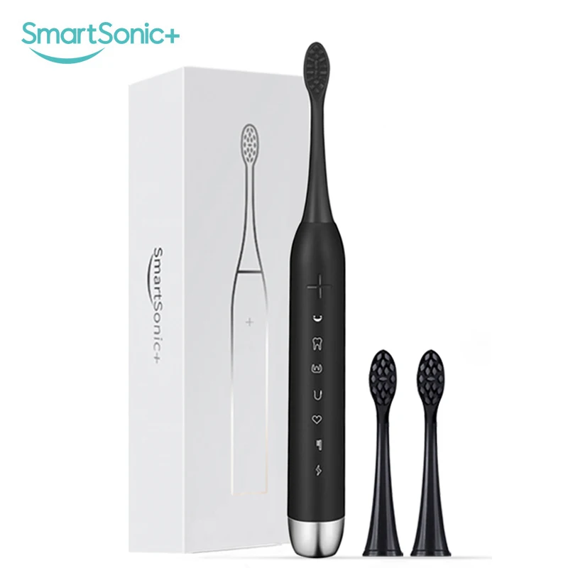 

New Sonic Electric Tooth Brush with 2 Dupont Brush Heads Upgrade Waterproof Sonic Electric Brush Dental Oral Hygiene