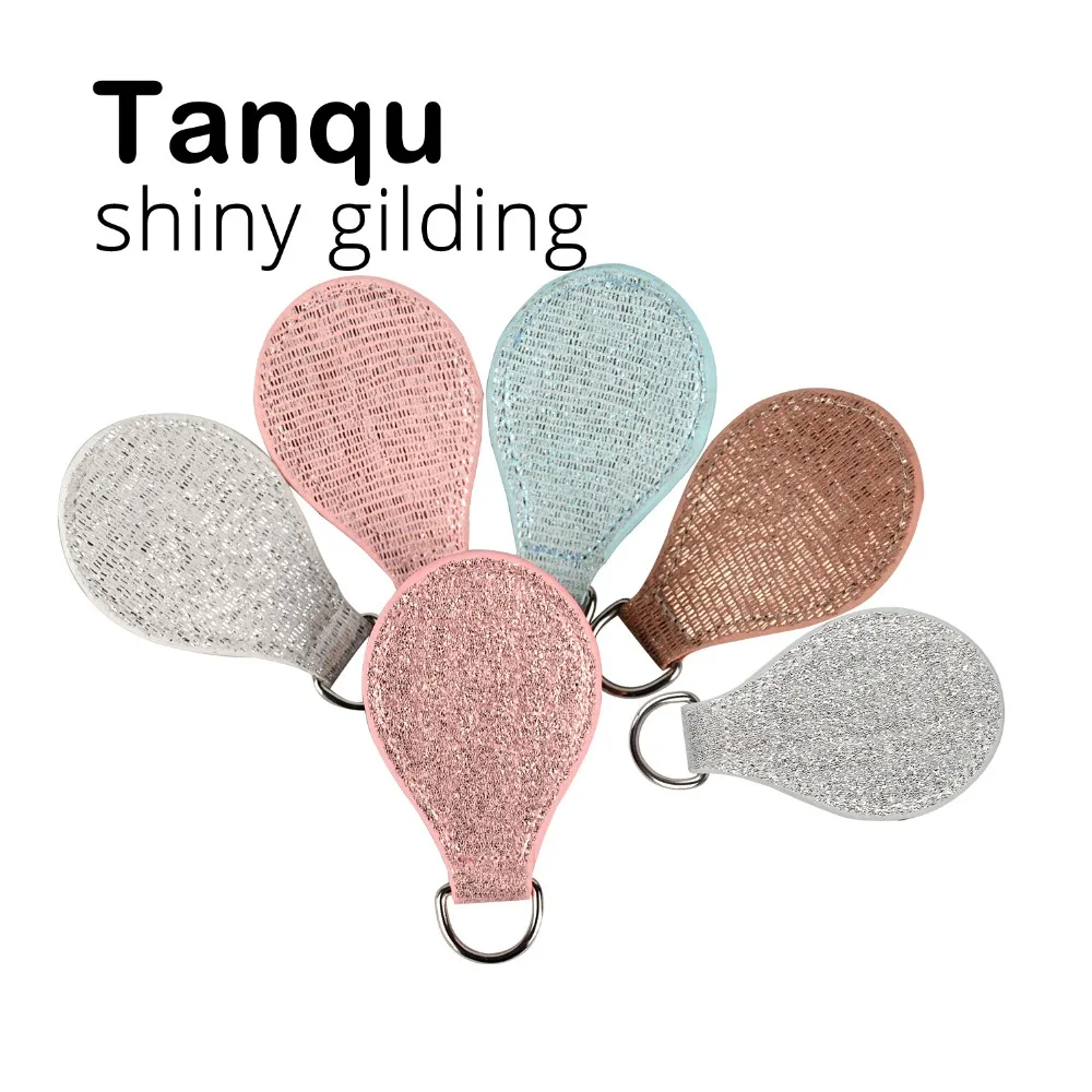 

Tanqu Shiny Gilding Drop 2 Pair 4 PC 7 Colors for Obag Handle Strap PU Attachment Drop End for O Bag Obagsket Handbag Bag