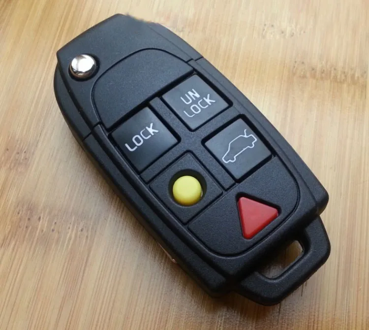 Volvo XC90 S80 Folding flip remote key shell 5 Buttons  (9)