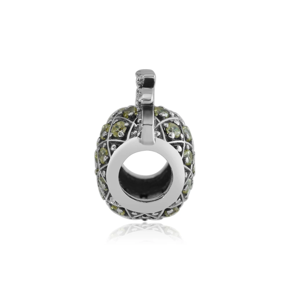Online CKK encantos 925 Plata de Ley 4,5 cuentas de Metal con agujero de piña brillante para hacer joyas para mujer accesorios perles