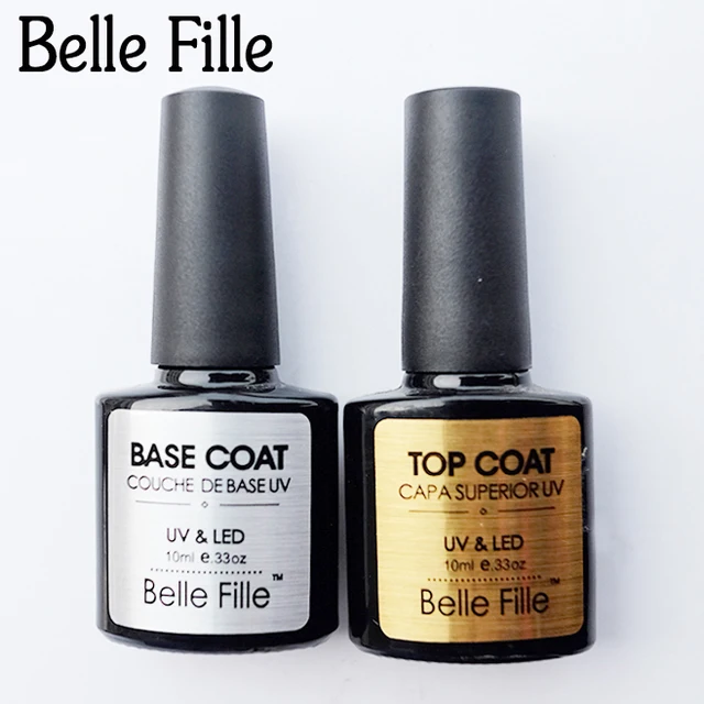 Belle Fille Base Coat Top 10ml Transpa Gel Nail Polish Belle Fille Base Coat Top 10ml Transpa Gel Nail Polish Uv Soak Off
