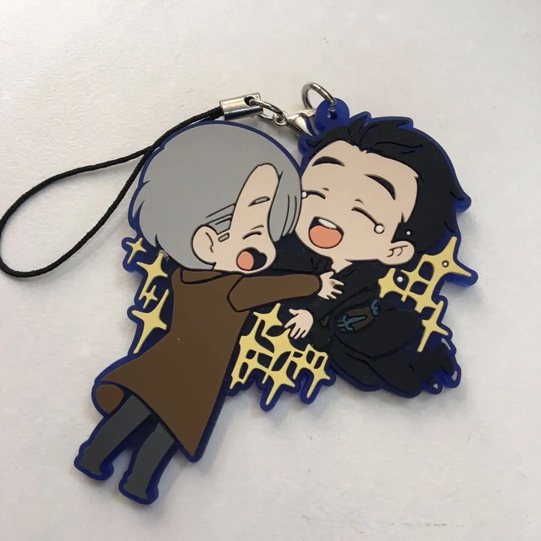

T986 Anime YURI!!! on ICE Rubber Straps Keychain key ring race cosplay