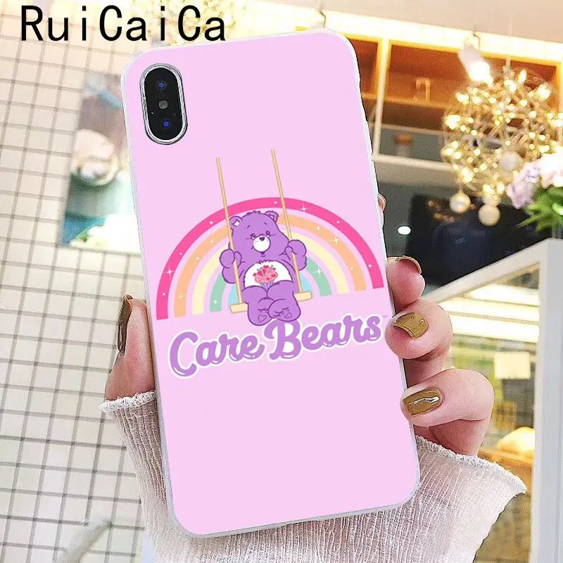 Pink Lovely Care Bears rainbow Cute