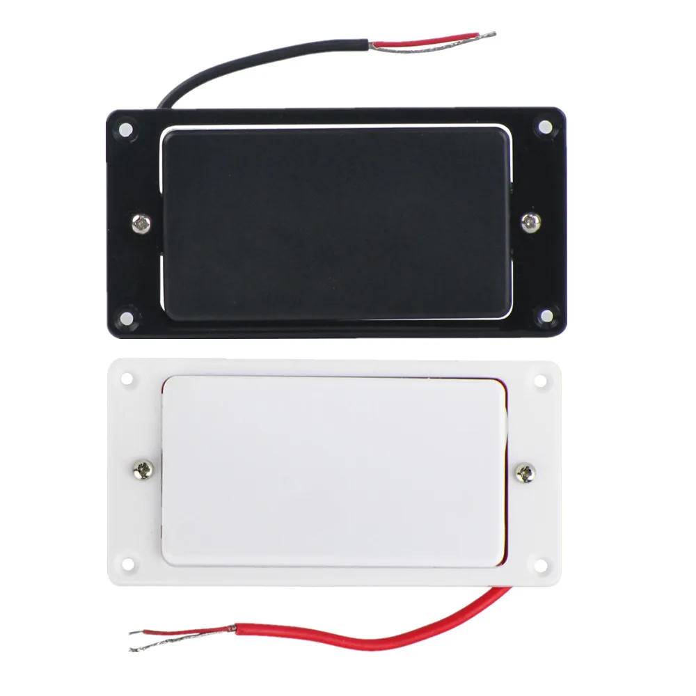

FLEOR 1PCS Guitar Pickup Dual Hot Rails Humbucker Pickup Sealed Ceramic w/ Pickup Frame for Electric Guitar ,Black/White Choose